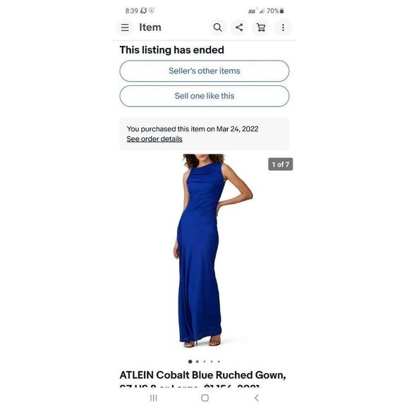 Atlein ladies gown  - Picture 1 of 12